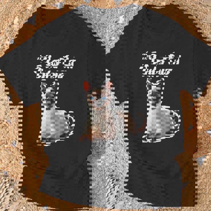 Best Cat Dad Ever Chatiamois T-Shirt Cadeaux pour les vieillards