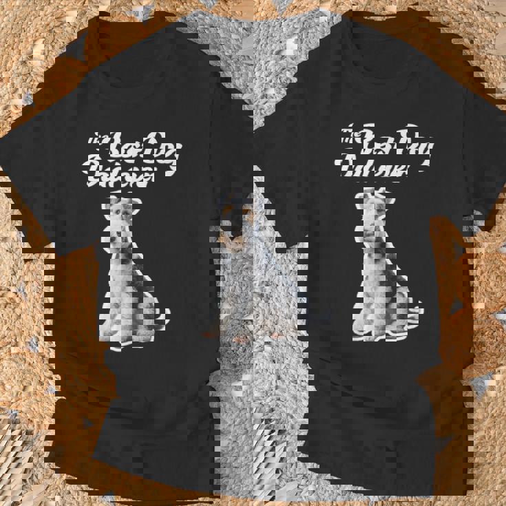 Best Dog Dad Ever ワイヤーフォックステリア Tシャツ 高齢者への贈り物