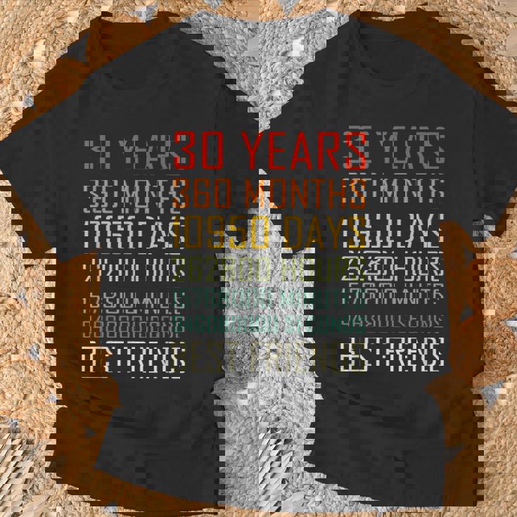 Best Friends ヴィンテージ 30年 友情記念日 Tシャツ 高齢者への贈り物