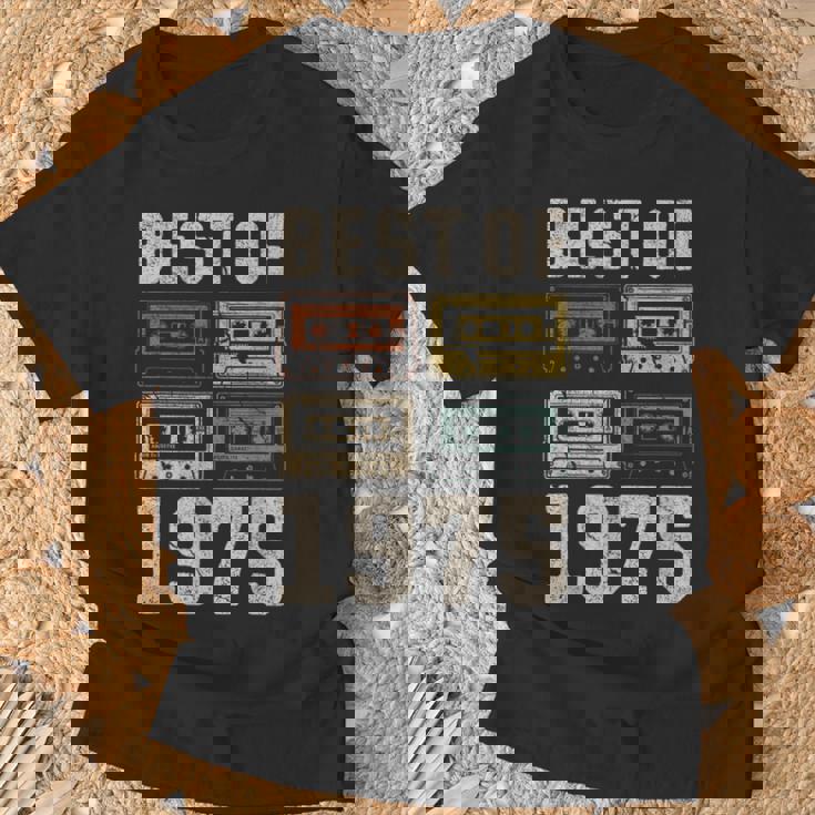 Best Of 1975 カセットテープ・レトロ 50歳の誕生日 Tシャツ 高齢者への贈り物
