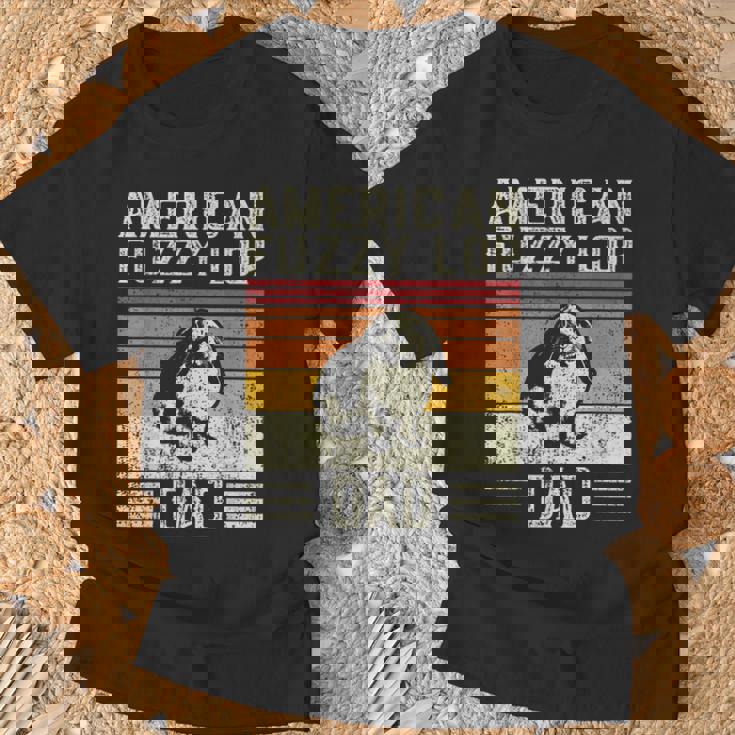 Best Rabbit Dad ヴィンテージアメリカンファジーロップ Tシャツ 高齢者への贈り物