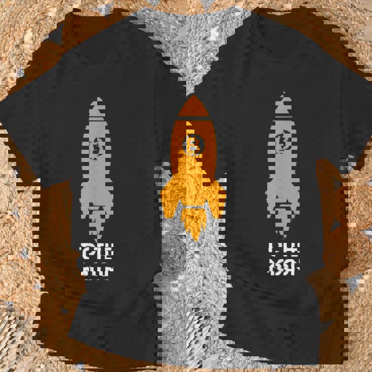 Bitcoin To The Moon おもしろビットコインシャツ ビットコインギフト Tシャツ 高齢者への贈り物
