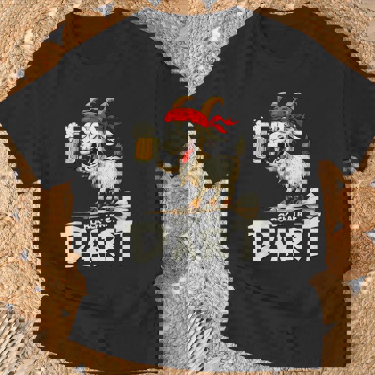 Bock Auf Dart ヤギとビールジョッキ 面白いダーツプレーヤー Tシャツ 高齢者への贈り物