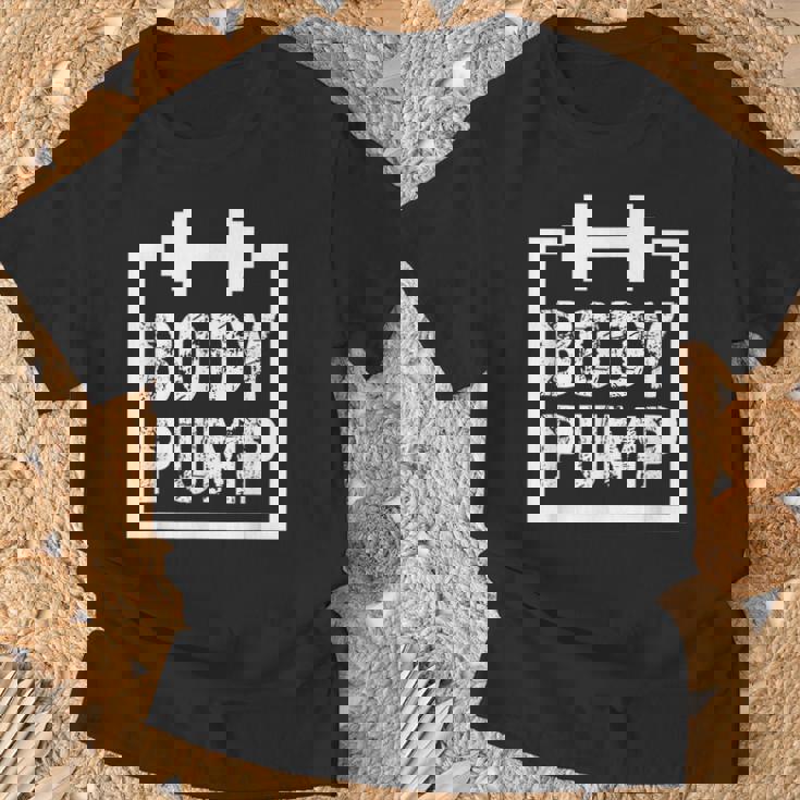 Body Pump Fitness Motivation ボディビルディングジムシャツ Tシャツ 高齢者への贈り物