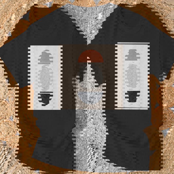 Boho 抽象形アート ミッドセンチュリー モダンアート Tシャツ 高齢者への贈り物