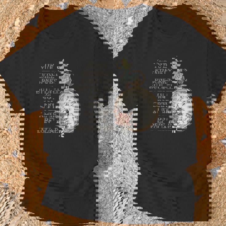 Bonkers Quote Time 不思議の国のアリス Tシャツ 高齢者への贈り物