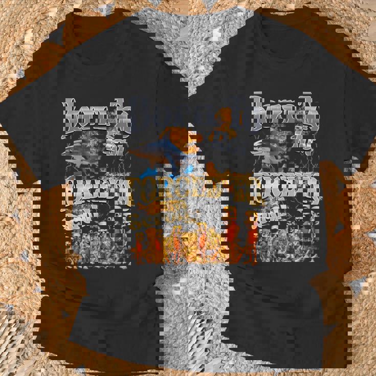 Born To Rot 強制スクロールされた面白いイタリアンブレインロットミーム Tシャツ 高齢者への贈り物