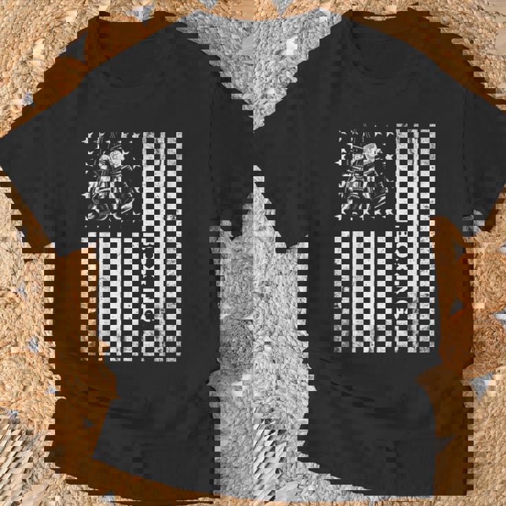 Boxerintage Boxing American Flag Boxing Distressed Tシャツ 高齢者への贈り物