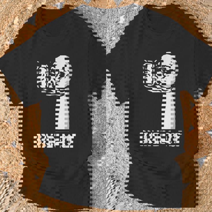 Brain Rot シャツ Word Of The Yeartickman Brainrot Tシャツ 高齢者への贈り物
