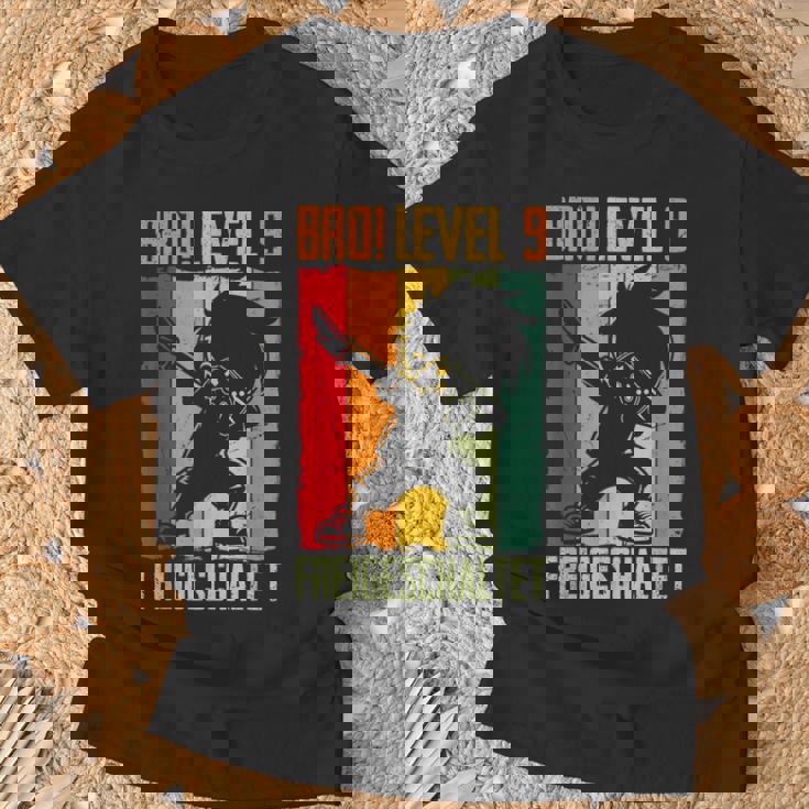 Bro Level 9 Unlocked 9Th Birthdayideo Gamer Boy T-Shirt Geschenke für alte Männer