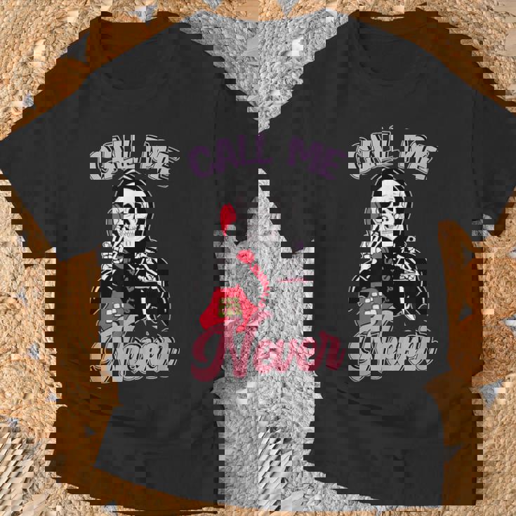 Calle Me Never アンチバレンタインデー Tシャツ 高齢者への贈り物