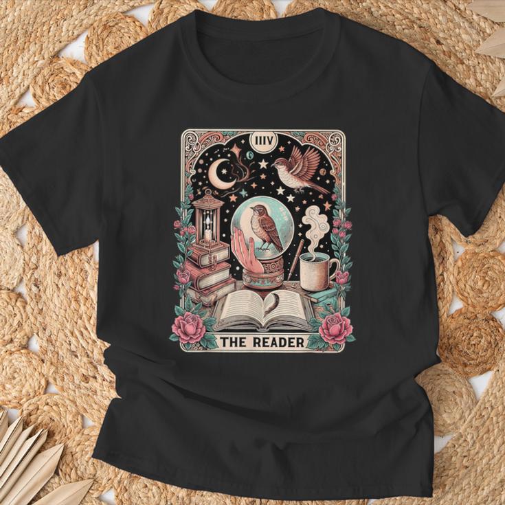 Camisa Con Cartas De Tarot De The Reader Divertida Amante De Los Libros Camiseta unisex Regalos para ancianos