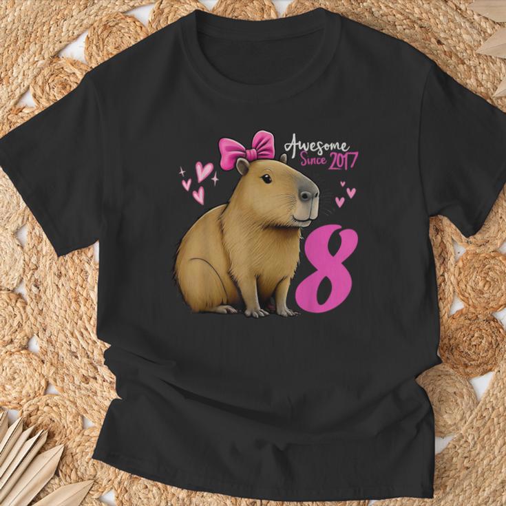 Capibara De 8 Años De Edad Para Niñas 8 Años De Edad Capibara Camiseta unisex Regalos para ancianos