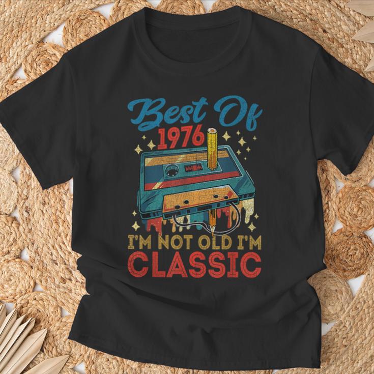 Casete Clásico De Cumpleaños Con Texto En Inglés I'm Not Old I'm De 1976 Camiseta unisex Regalos para ancianos