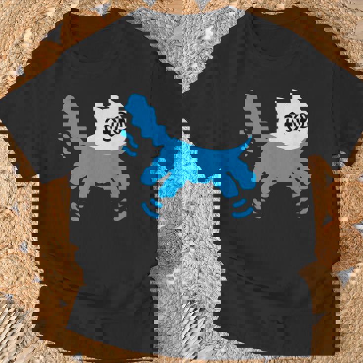 Catwimming Kitten In Water Cute Animalwimmer Tシャツ 高齢者への贈り物