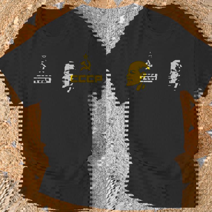 Cccp ソ連共産党 ロシア連邦 レーニンリーダー Tシャツ 高齢者への贈り物