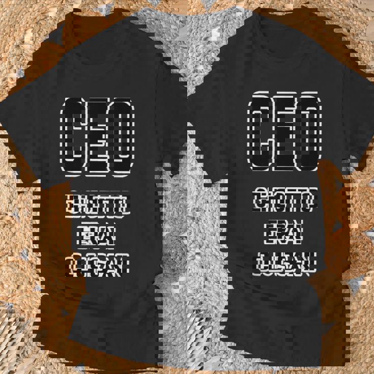 Ceo《Chotto Erai Ojisan ちょっとえらい おじさん》最高経営責任者【変なtシャツ屋さん】英語 面白い Tシャツ 高齢者への贈り物