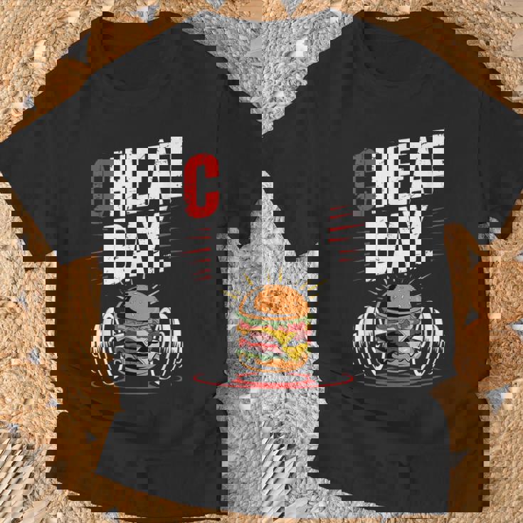 Cheat Day チート・デイ フィットネス 気ままなジム ブレイク ダイエット 冷え込む日 Tシャツ 高齢者への贈り物