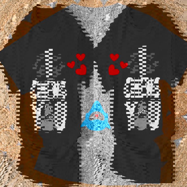 I Chews Youhark バレンタインデー ラブ ハート メンズ レディース Tシャツ 高齢者への贈り物