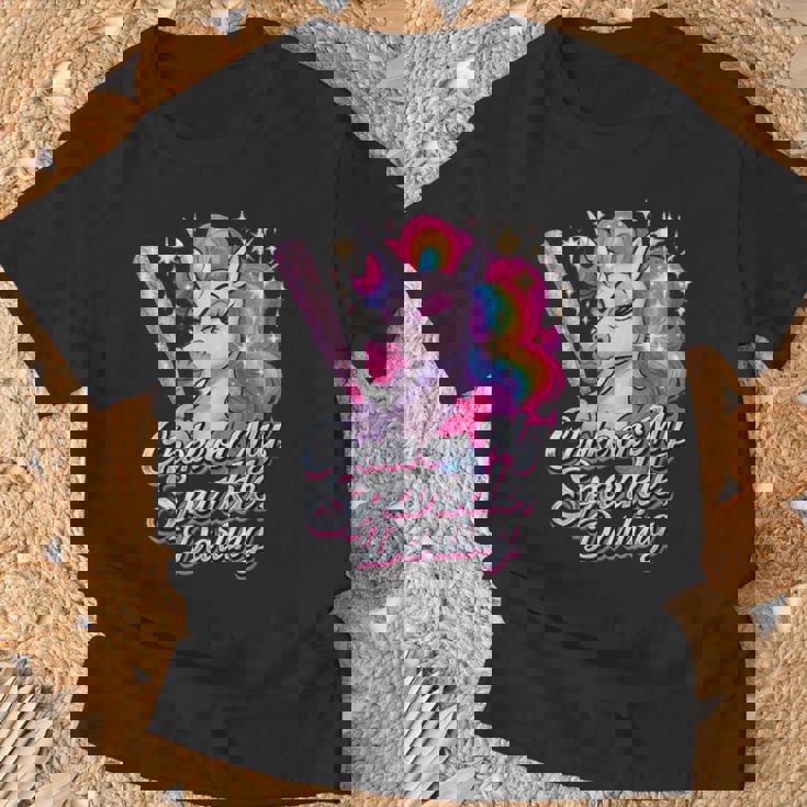 Choke On My Radiance 面白いユニコーンレインボーアティチュード Tシャツ 高齢者への贈り物