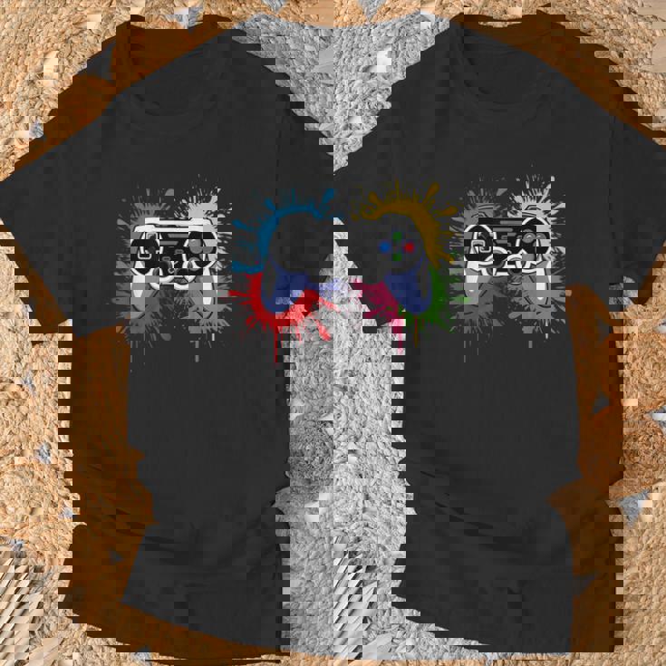 Control All Theideo Game Controller ゲーマー ボーイズ メンズ Tシャツ 高齢者への贈り物