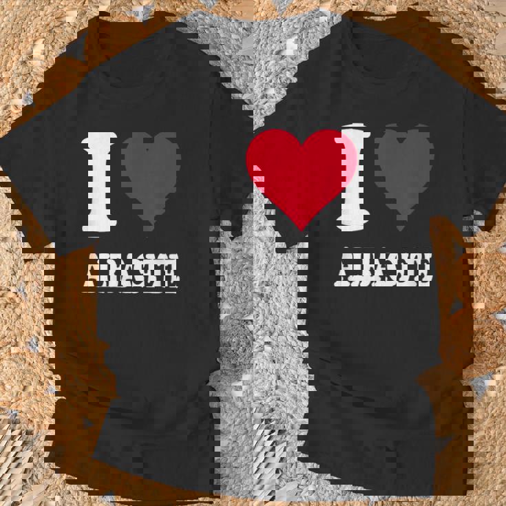 Corazón Rojo Me Encanta Albacete Camiseta unisex Regalos para ancianos