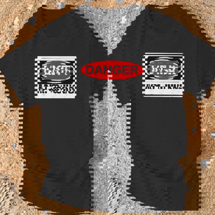 Danger Man Cooking Bbqign Tシャツ 高齢者への贈り物