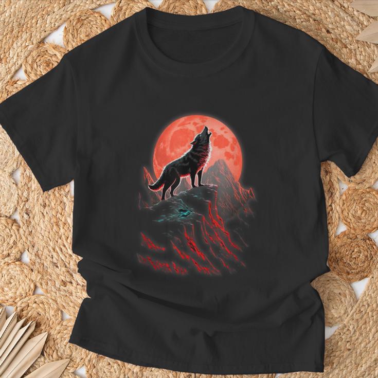 Disfraz De Lobo Para Niños Lobo Lobo Lobo Camiseta unisex Regalos para ancianos