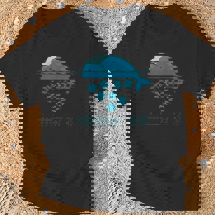 Docker Container Linux Devops Programming Coding Tシャツ 高齢者への贈り物