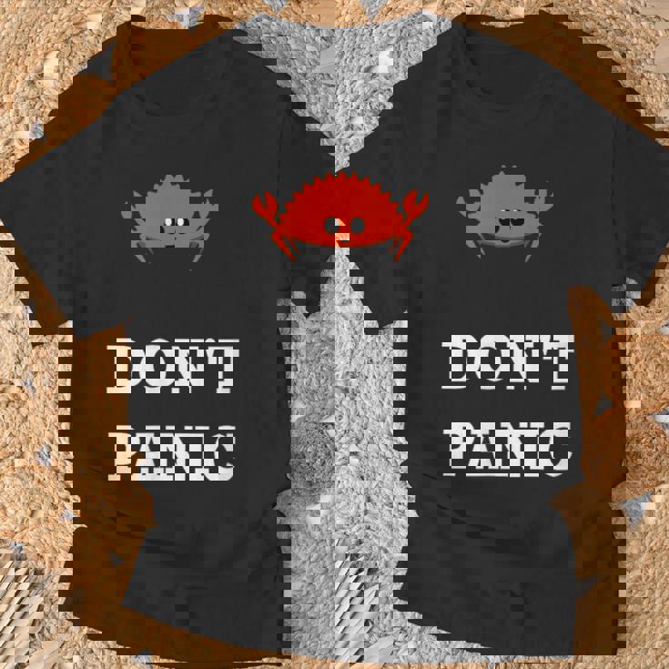 Don't Panic Rustacean Ferris The Crab Rustプログラミング Tシャツ 高齢者への贈り物