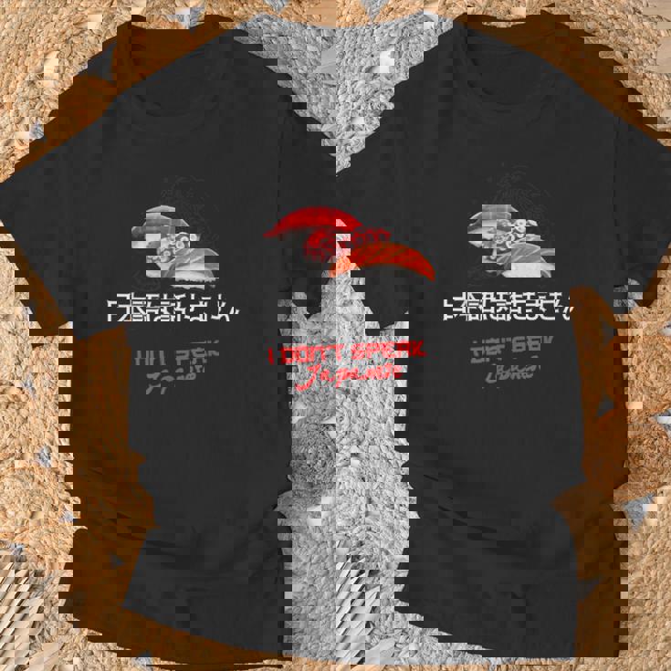 I Don'tpeak Japanese 面白い日本の漢字寿司ギフト Tシャツ 高齢者への贈り物