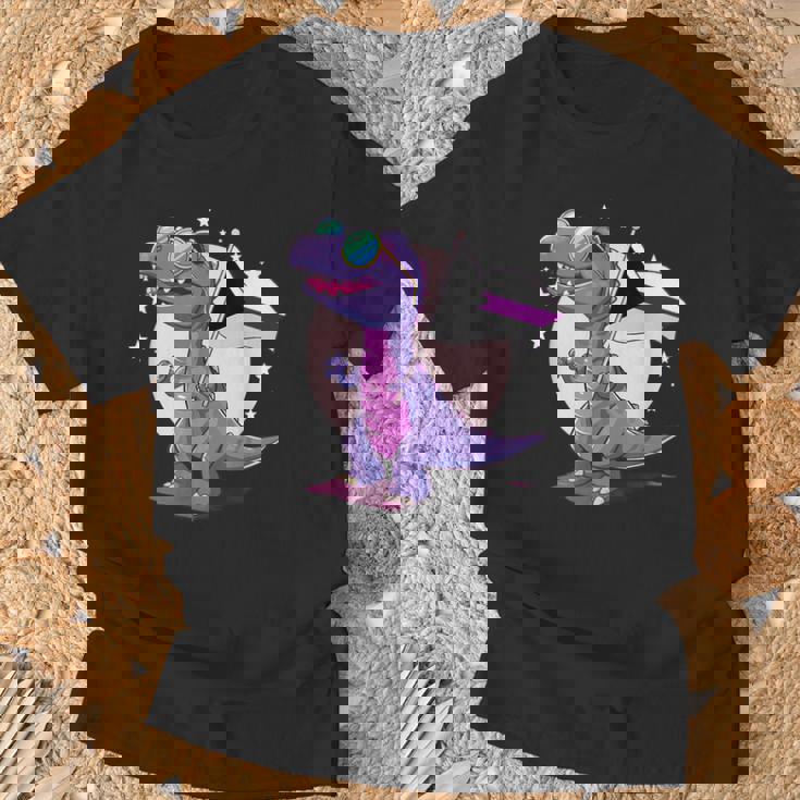 Drapeau Demisexuel Dinosaure T-Rex Demisexuel Pride Drapeau T-Shirt Cadeaux pour les vieillards