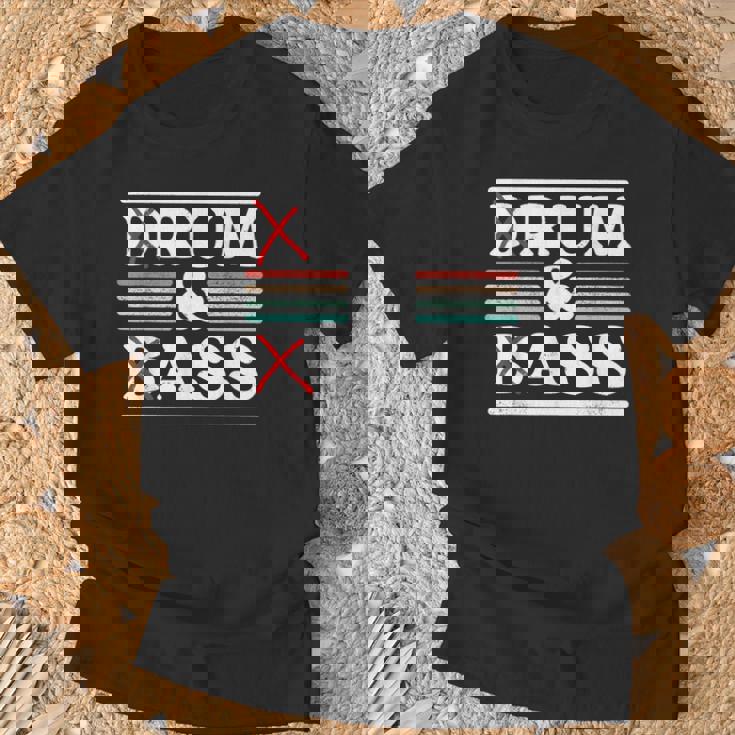 Drum & Bass Rum & Ass Retrointageibes Team Tシャツ 高齢者への贈り物