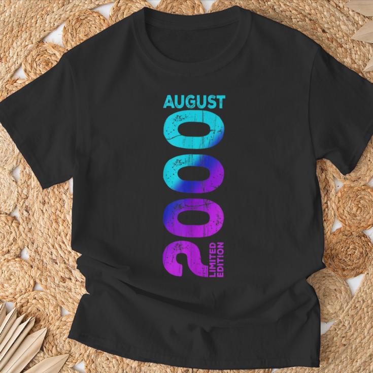 Edición Limitada Agosto 2000 Año 2000 Retro 2000 Camiseta unisex Regalos para ancianos