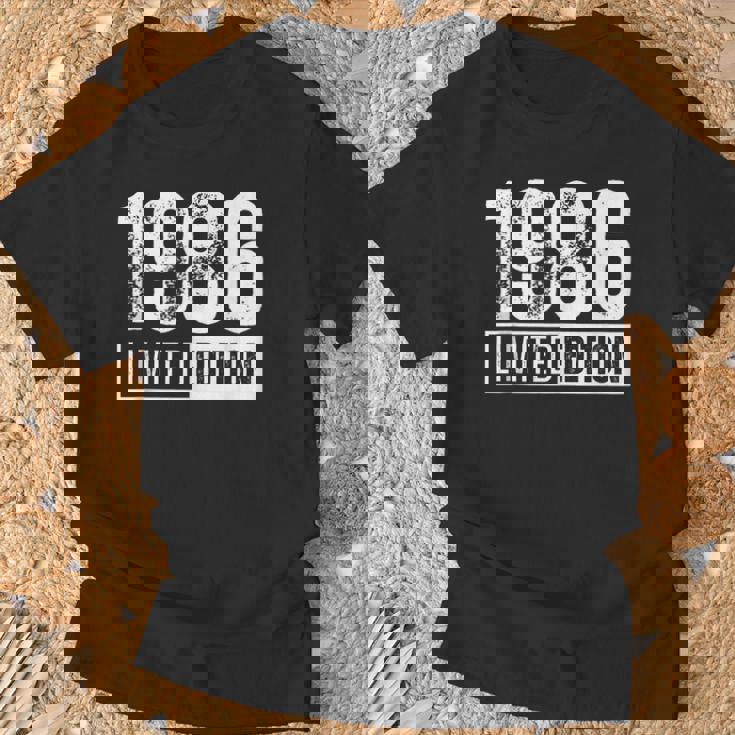 Edición Limitada Y Nacido En 1986 In Mangas Camiseta unisex Regalos para ancianos