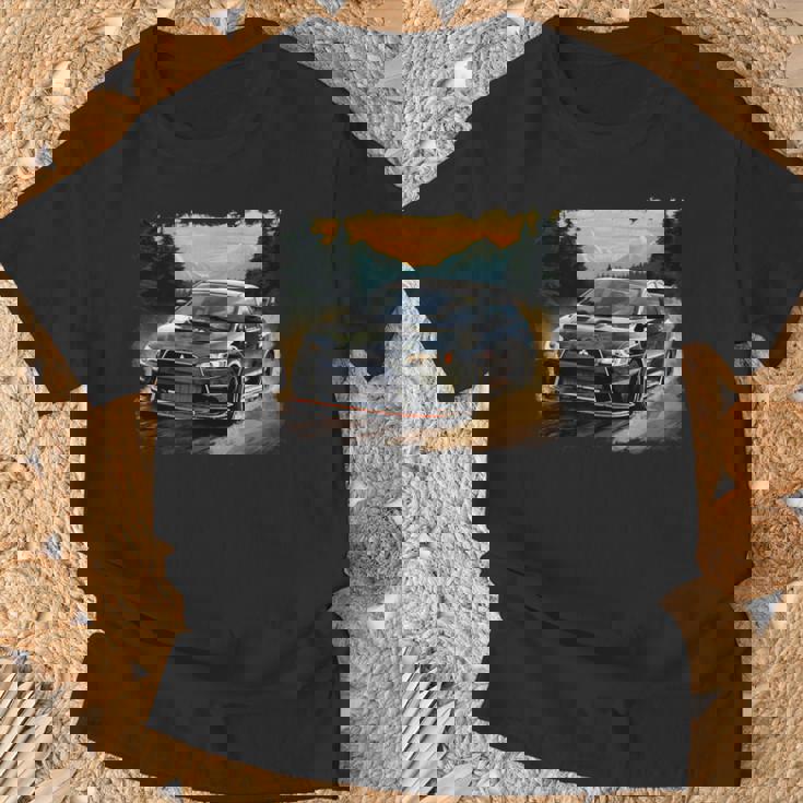 Evo 日本製スポーツカー Tシャツ 高齢者への贈り物