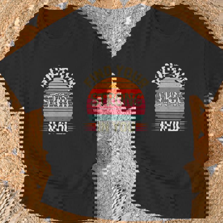 Find Yourtrong In You インスピレーションによる改善 Tシャツ 高齢者への贈り物