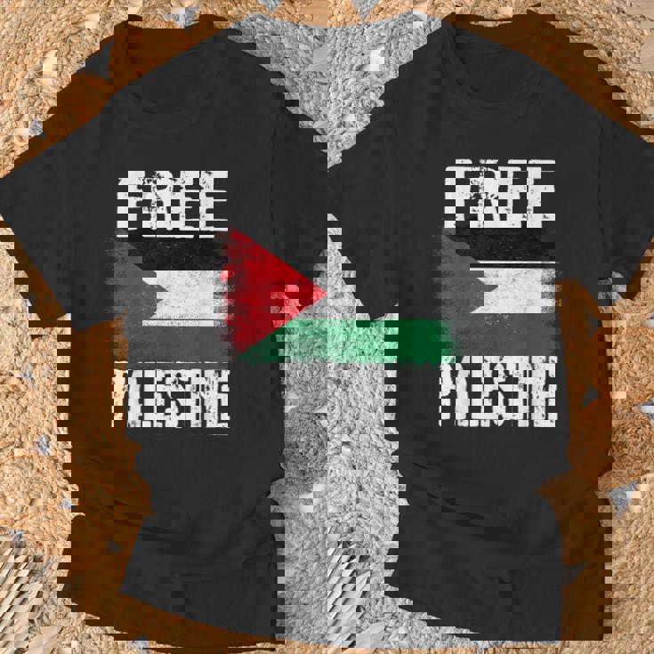Free Palestine Free Gaza パレスチナの旗無料パレスチナ Tシャツ 高齢者への贈り物