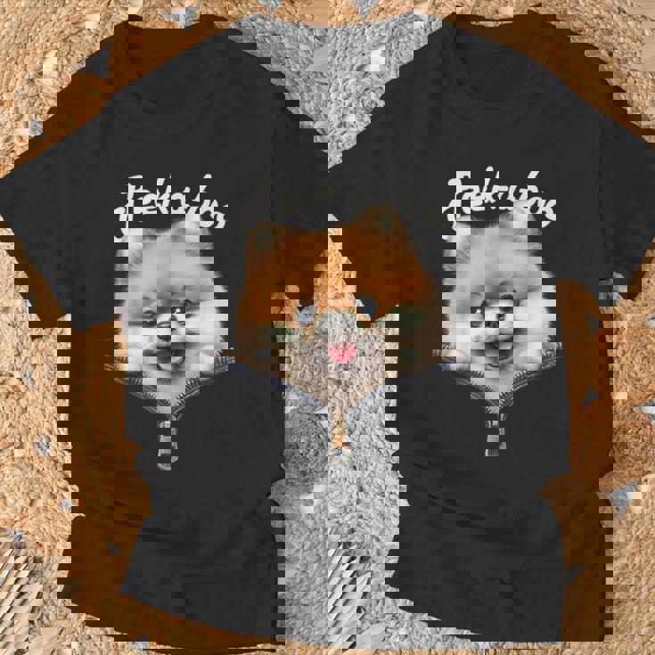 Peek-A-Boo ポメラニアン Tシャツ 高齢者への贈り物