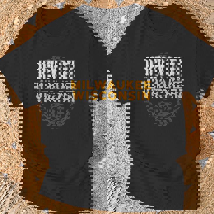 Brew City ミルウォーキー ウィスコンシン州 Tシャツ 高齢者への贈り物