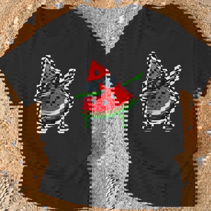 Dabbing スイカ サマーフルーツサングラス スイカ Tシャツ 高齢者への贈り物