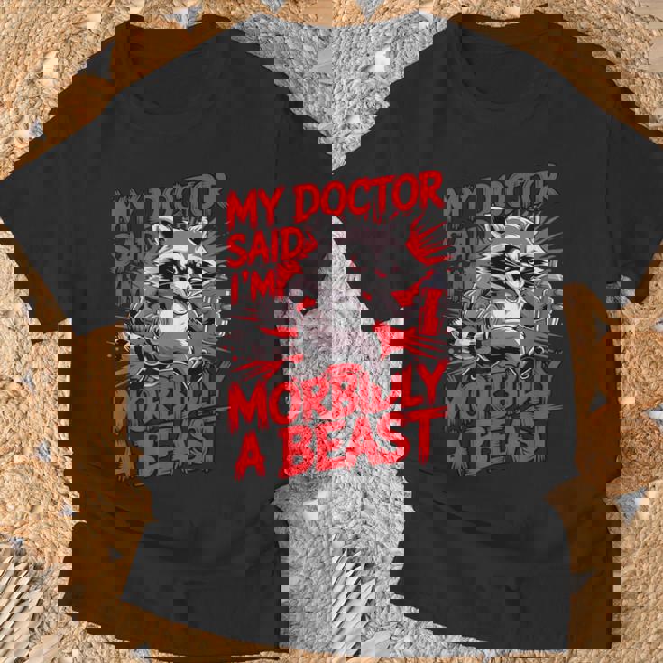 Gym Workout Racoon Muscle Tシャツ 高齢者への贈り物