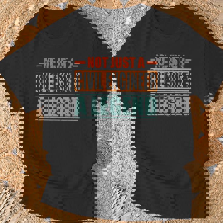 Quote Retro Civil Engineer Tシャツ 高齢者への贈り物