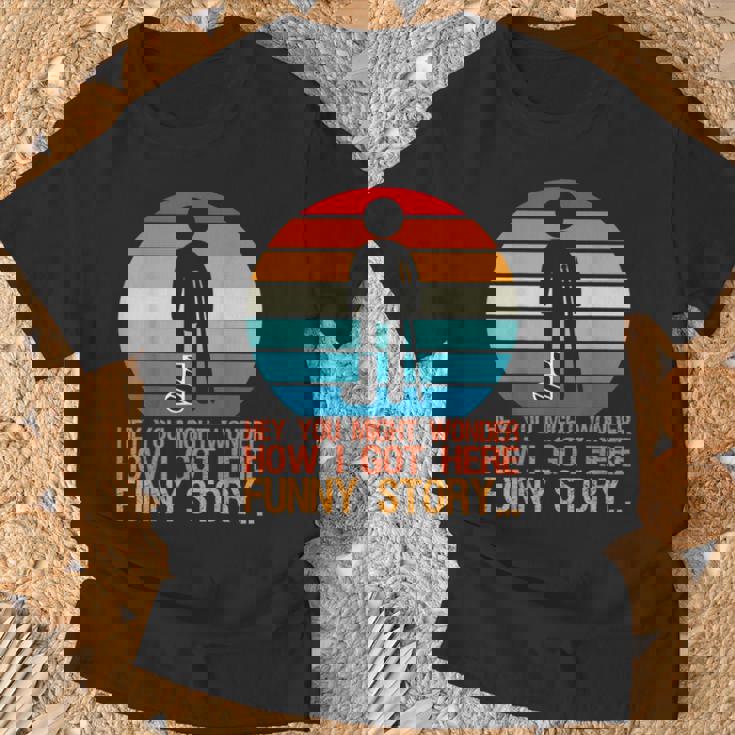 Recovery Broken Leg Get Well 衣装 怪我 足 足首 Tシャツ 高齢者への贈り物