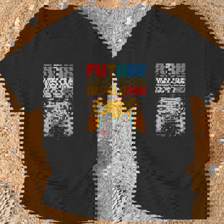 Futureideo Game Developer Gamer Coding Tech Geek Tシャツ 高齢者への贈り物