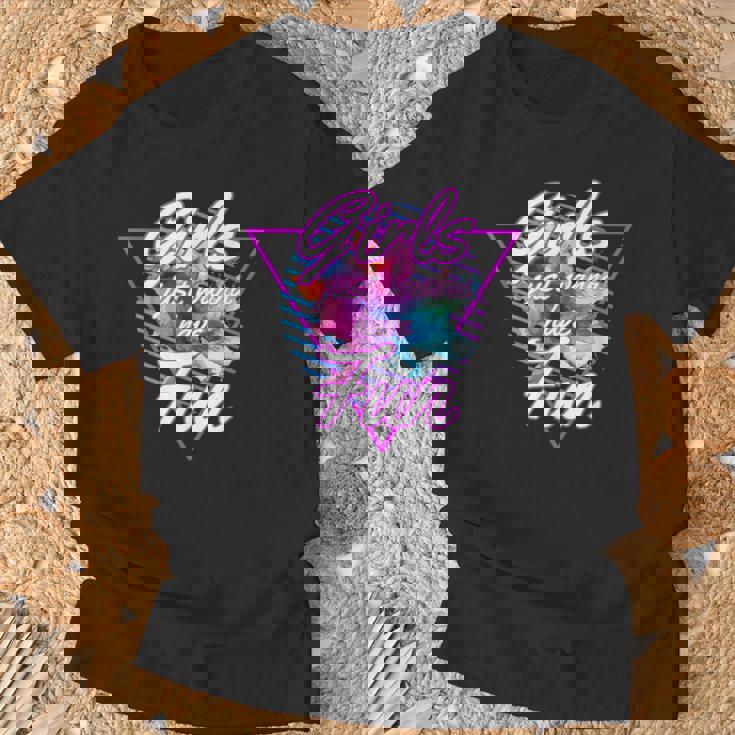 Girls Just Wanna Have Fun 1980S Eighties Costume Party Tシャツ 高齢者への贈り物