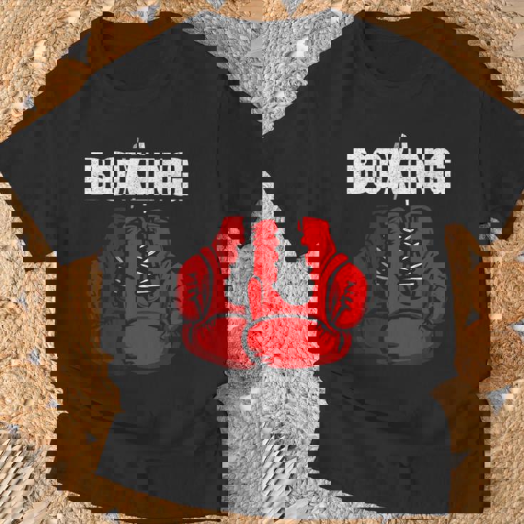 Guantes De Boxeo Love Boxeo Camiseta unisex Regalos para ancianos