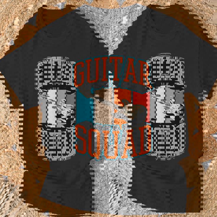 Guitarquad マッチング レトロ ヴィンテージスタイル ギターバンド Tシャツ 高齢者への贈り物