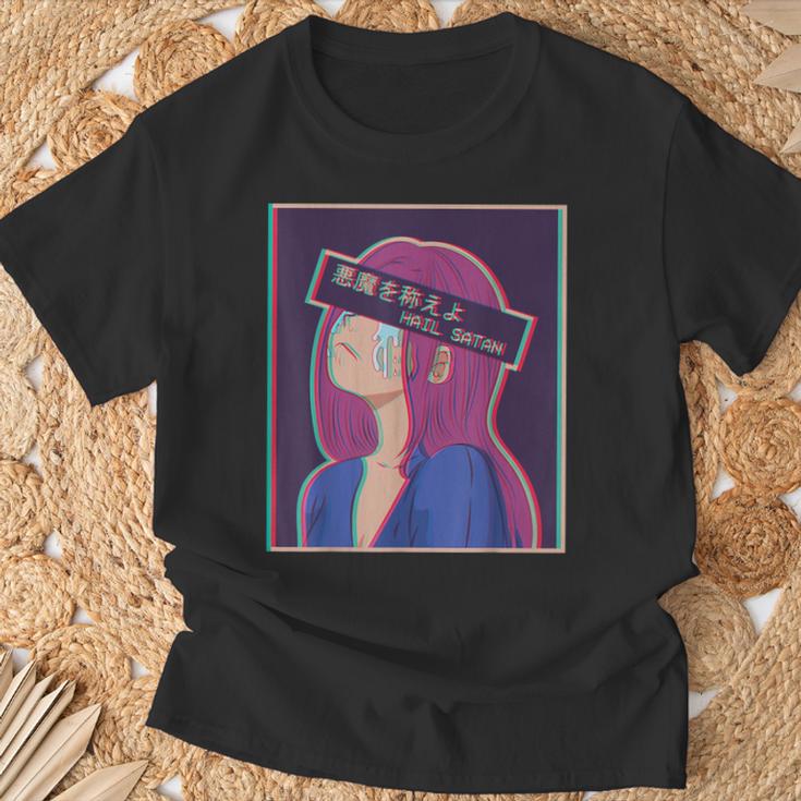 Hailatanad Anime Girl Japaneseaporwave Aesthetic Tシャツ 高齢者への贈り物