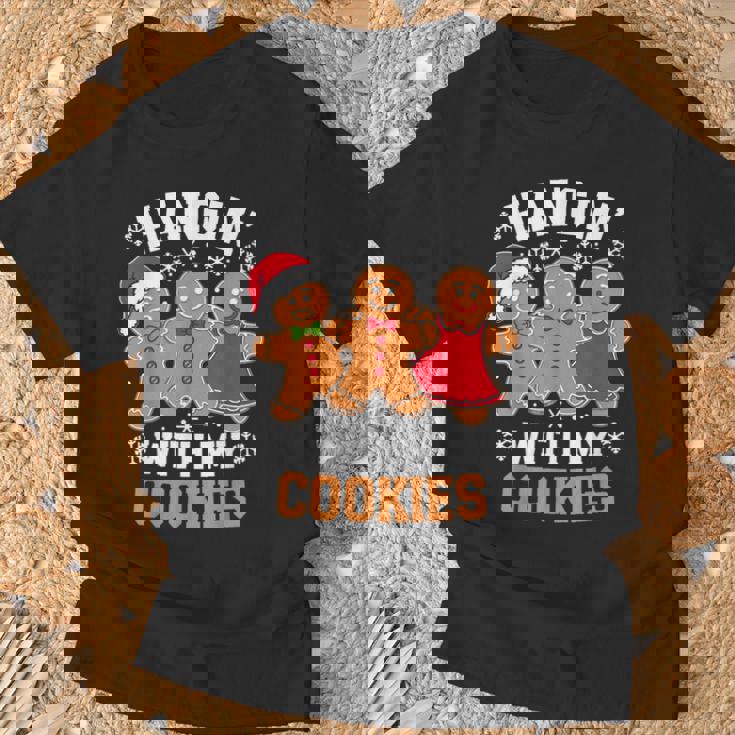 Hangin With My Cookie シャツ メンズ レディース ジンジャーブレッド クリスマス Tシャツ 高齢者への贈り物